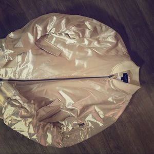 New men’s gold bomber jacket